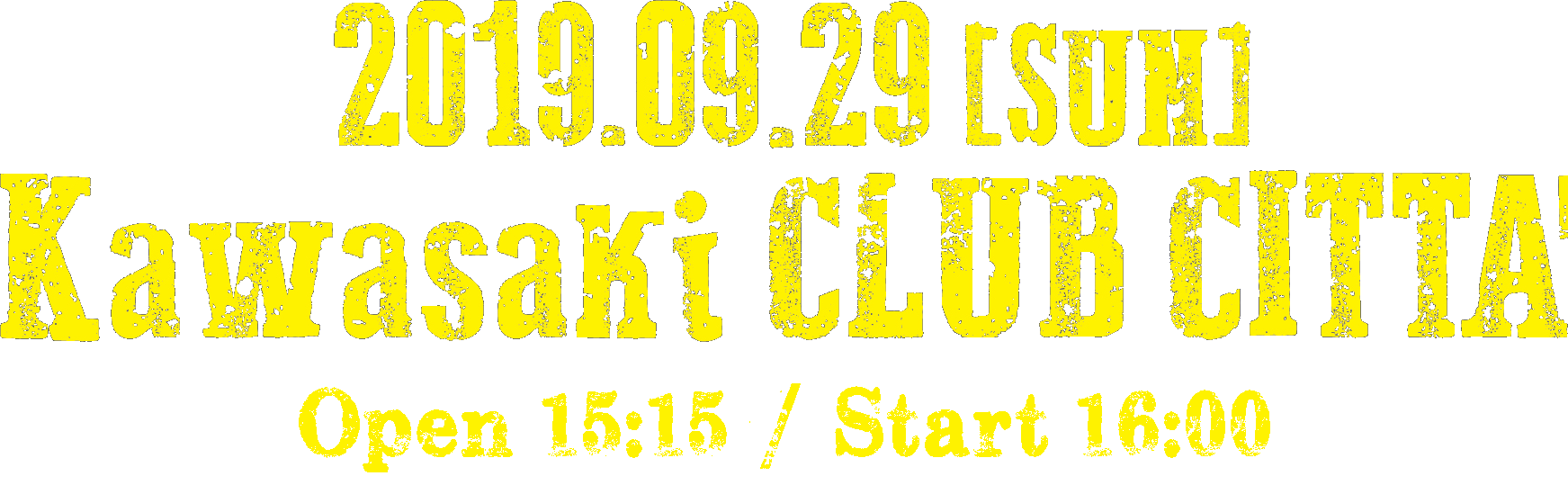 2019/9/29(日)クラブチッタ