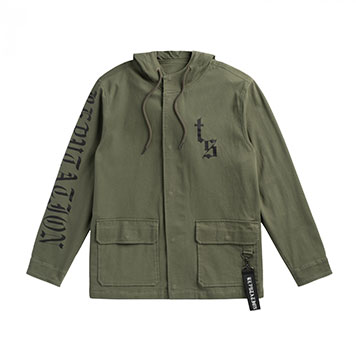 OLIVE TOUR JACKET w/ SNAKE DESIGN