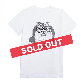 WHITE CAT TEE