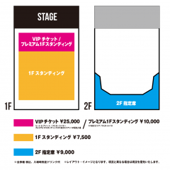 ZEPP TOKYO エリアＭAP